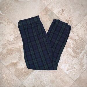 Hollister Checkered Chinos - Dark Blue and Green